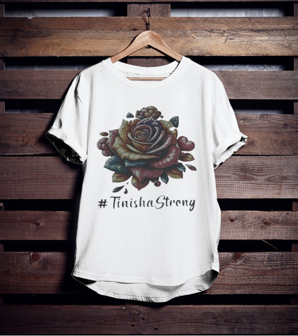 TinishaStrong Rose Floral T-Shirt