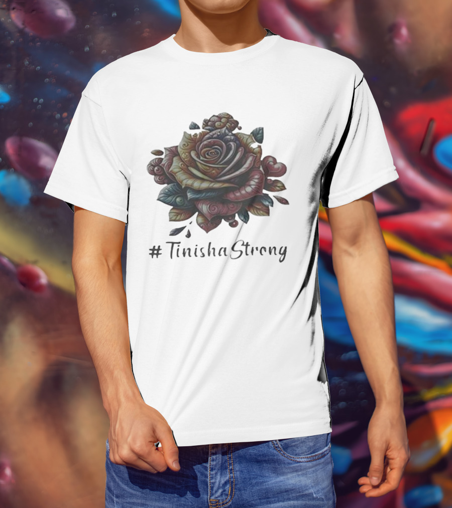 TinishaStrong Rose Floral T-Shirt