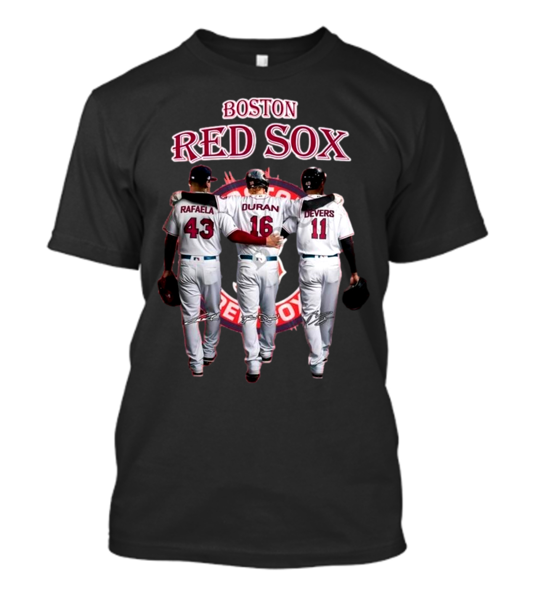 Boston Red Sox Rafaela Duran Devers 43 16 11 Signatures T-Shirt