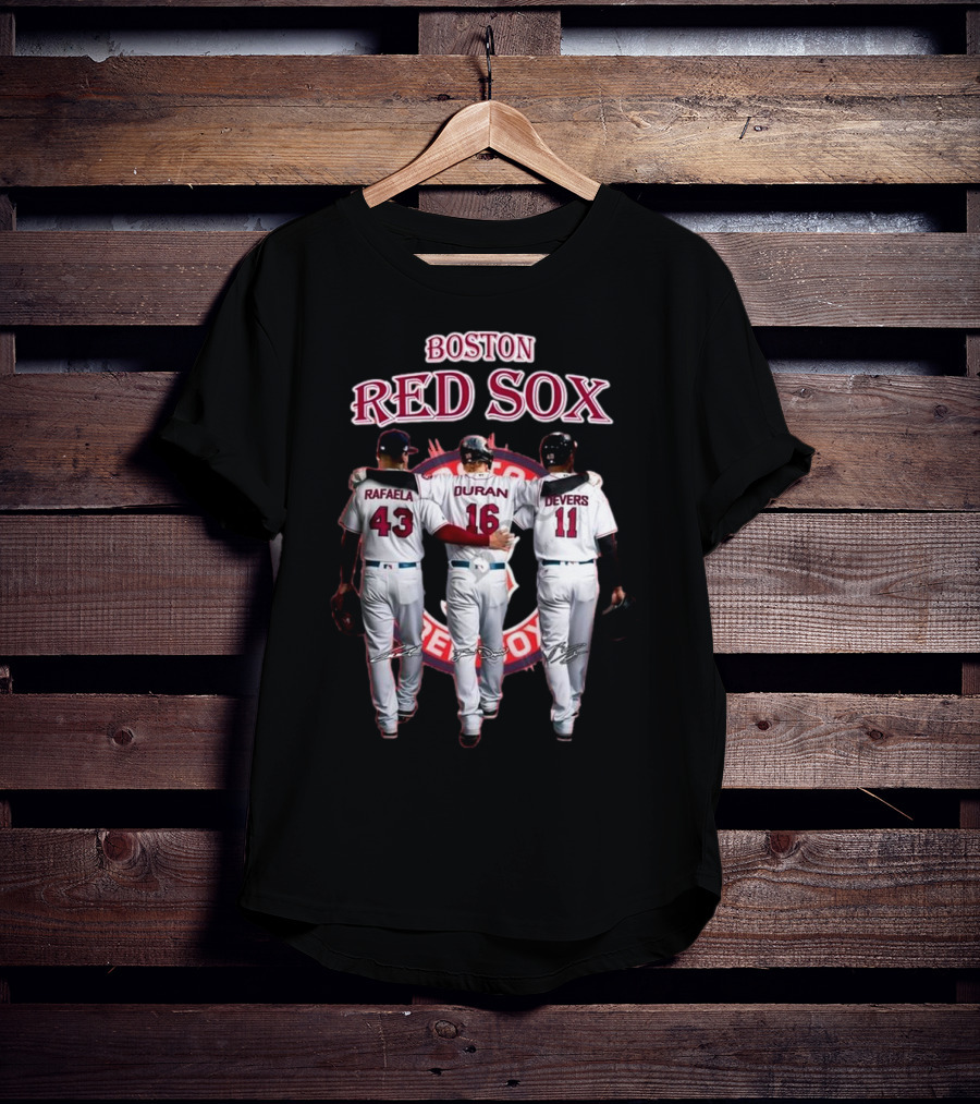 Boston Red Sox Rafaela Duran Devers 43 16 11 Signatures T-Shirt