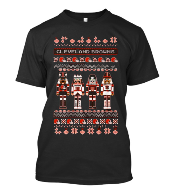 Cleveland Browns NFL Nutcracker Holiday Ugly Sweater T-Shirt