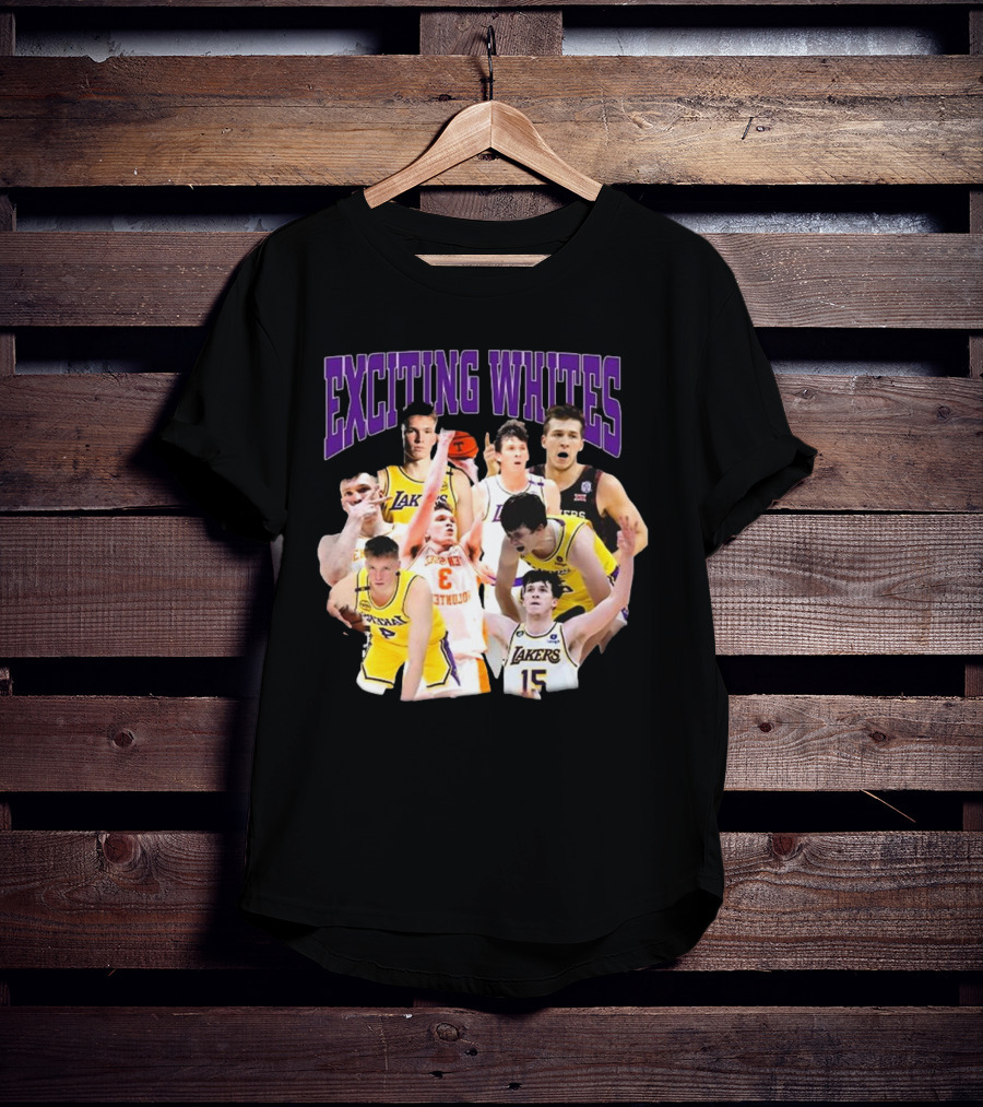 Dalton Knecht Austin Reaves Exciting Whites Lakers Basketball T-Shirt