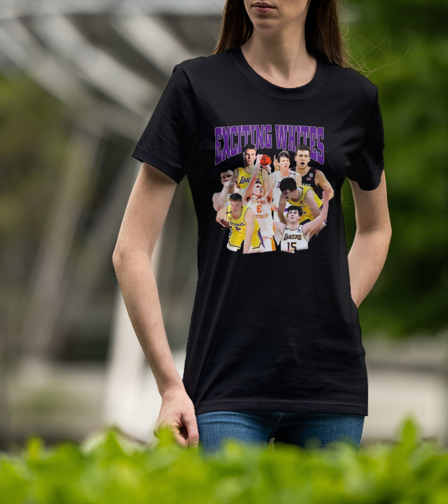 Dalton Knecht Austin Reaves Exciting Whites Lakers Basketball T-Shirt