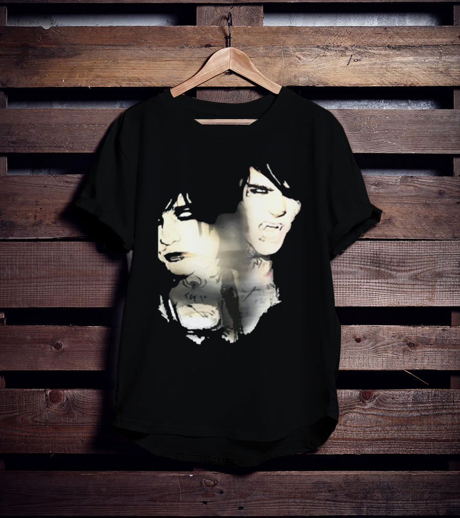Johnnieguilbert Transformation Dual Expression Emo Vampire Aesthetic T-Shirt