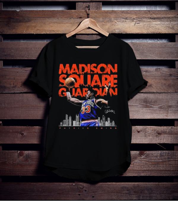 Patrick Ewing Madison Square Guardian New York Knicks Signature T-Shirt