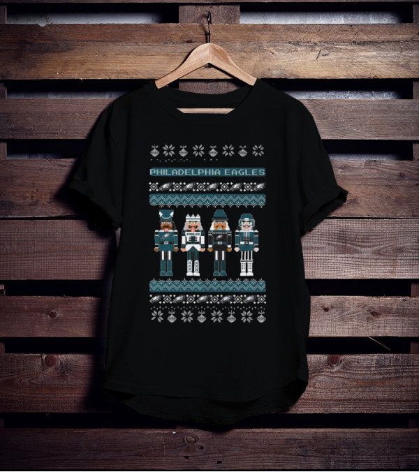 Philadelphia Eagles Nutcracker Holiday Sweater T-Shirt