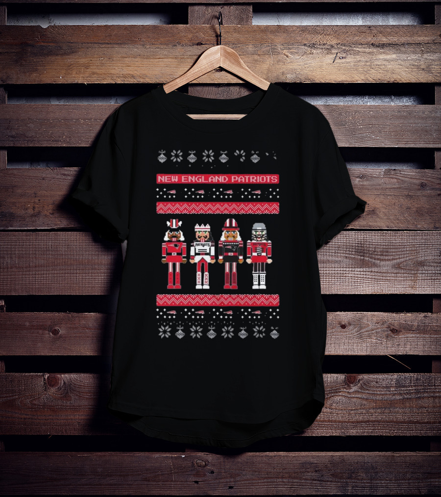 New England Patriots Nutcracker Holiday Sweater T-Shirt