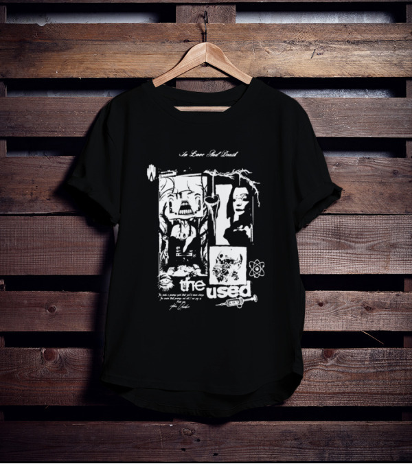 The Used No Love Lost Skull Collage T-Shirt