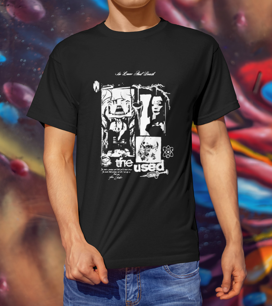 The Used No Love Lost Skull Collage T-Shirt