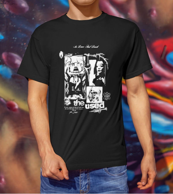 The Used No Love Lost Skull Collage T-Shirt