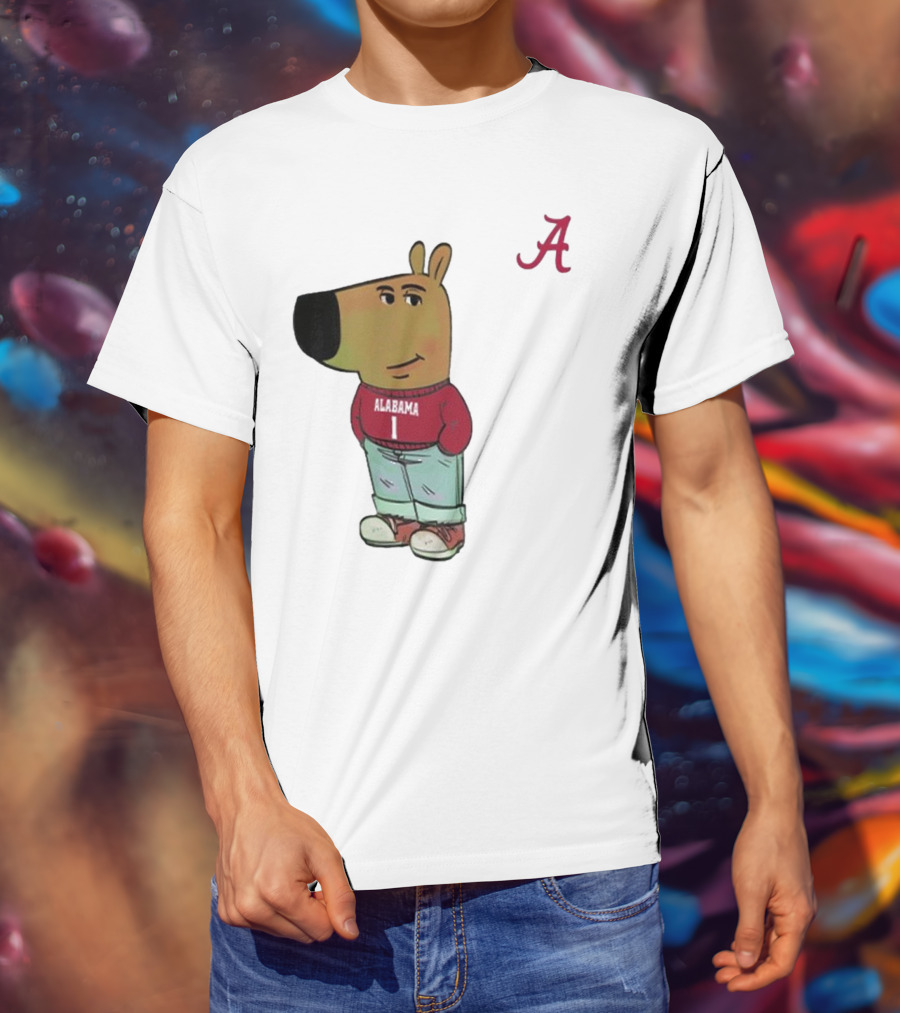Alabama Crimson Tide Chill Cartoon Character T-Shirt