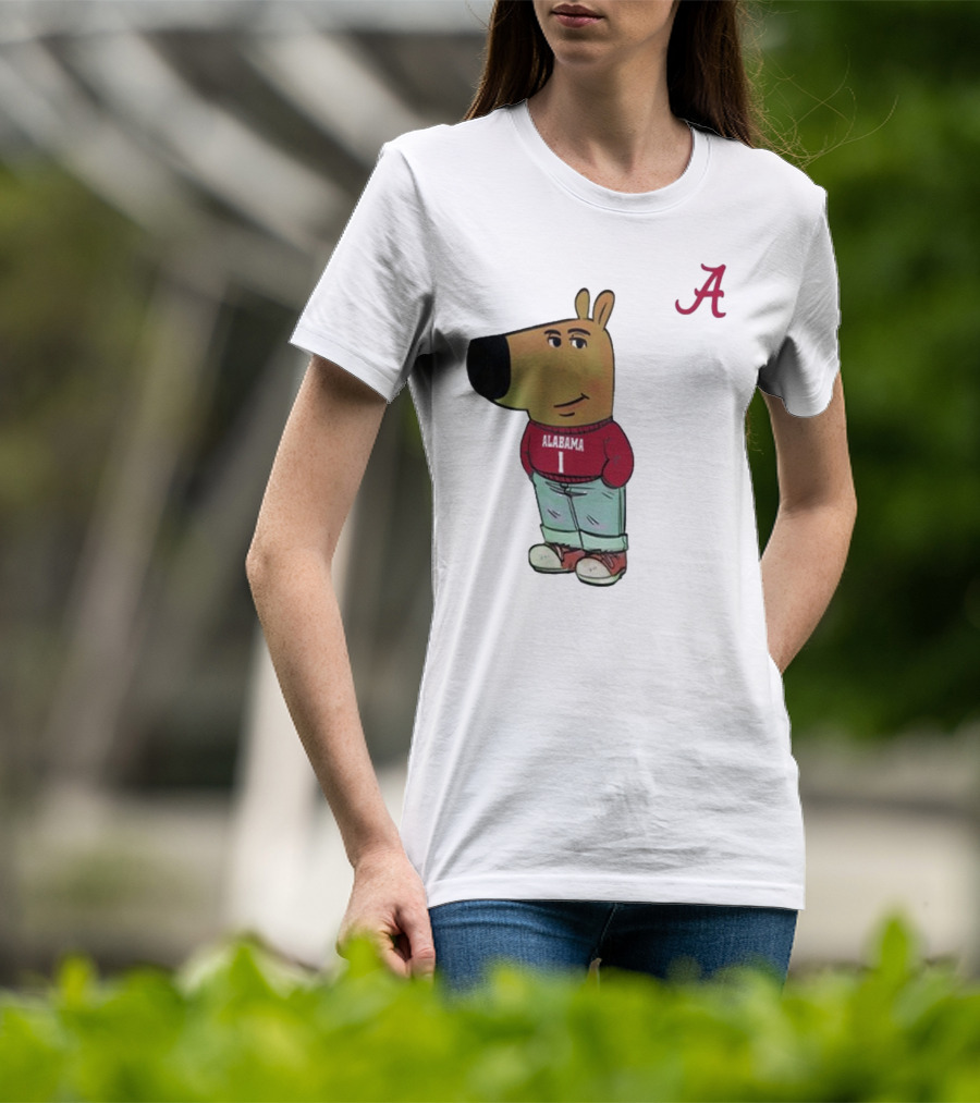 Alabama Crimson Tide Chill Cartoon Character T-Shirt