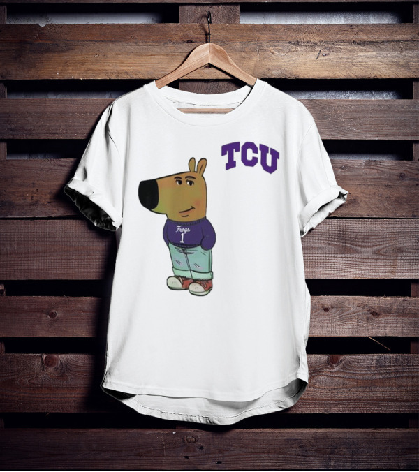 TCU Horned Frogs Chill Guy Cartoon Character In Frogs Jersey T-Shirt