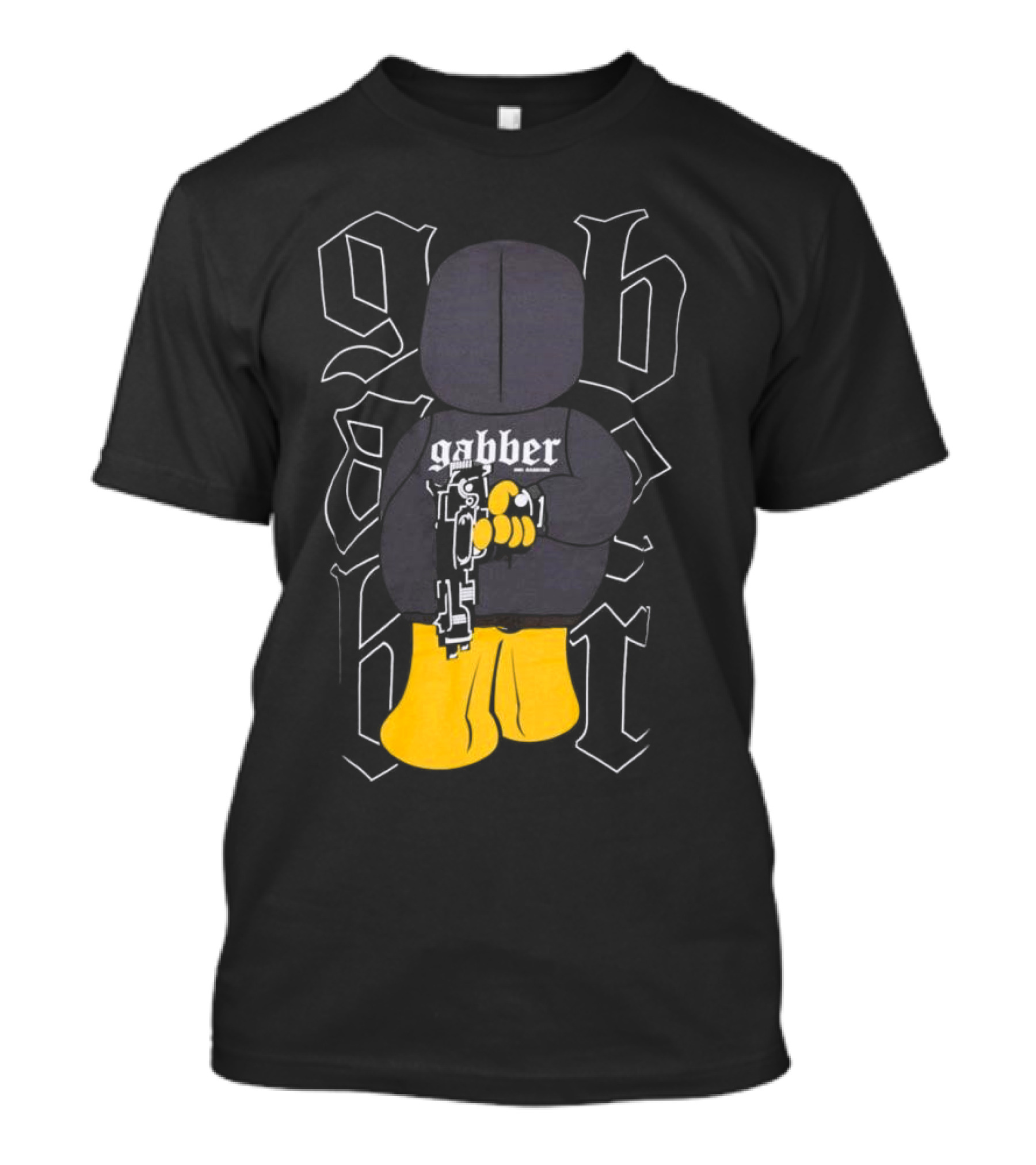 Paul Elstak Gabber Wanna Play Iconic Gabber Character With Toy Gun T-Shirt