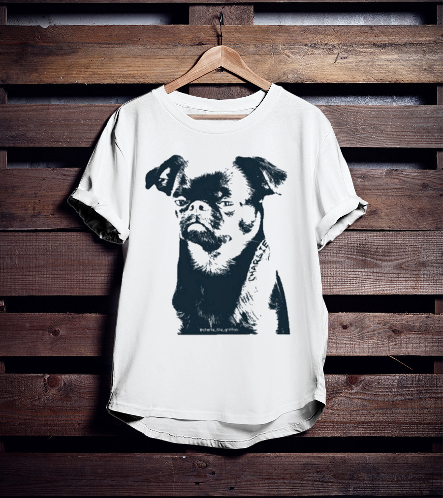 Charlie The Griffon Charlie Face Sketch T-Shirt