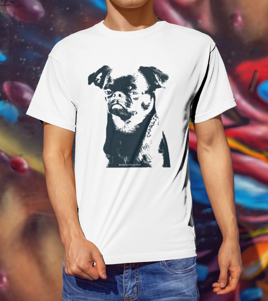 Charlie The Griffon Charlie Face Sketch T-Shirt