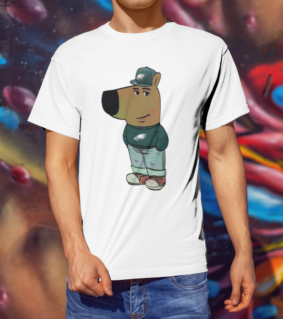 I Am Just A Chill Guy Philadelphia Eagles Character In Hat T-Shirt