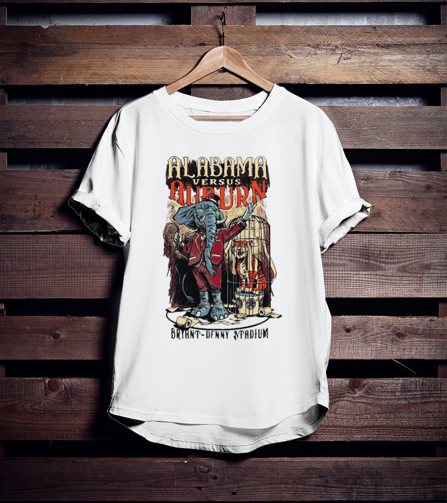 Alabama Versus Auburn Bryant-Denny Stadium Iron Bowl Week T-Shirt