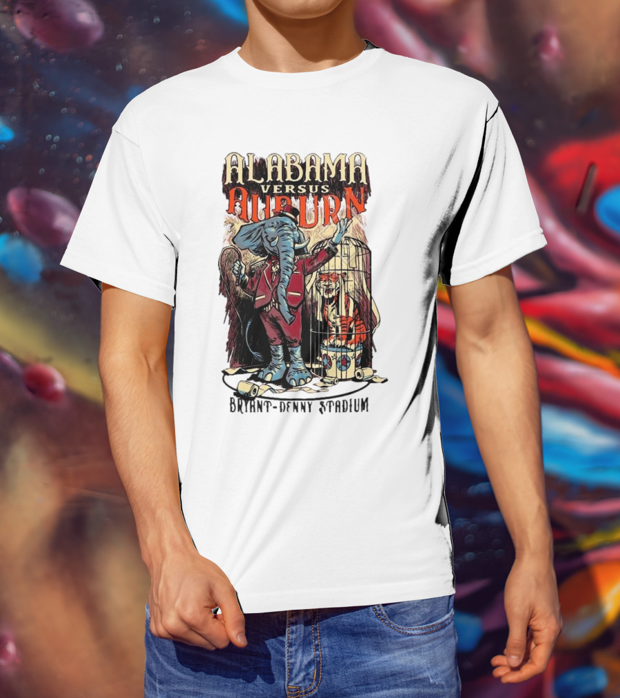 Alabama Versus Auburn Bryant-Denny Stadium Iron Bowl Week T-Shirt