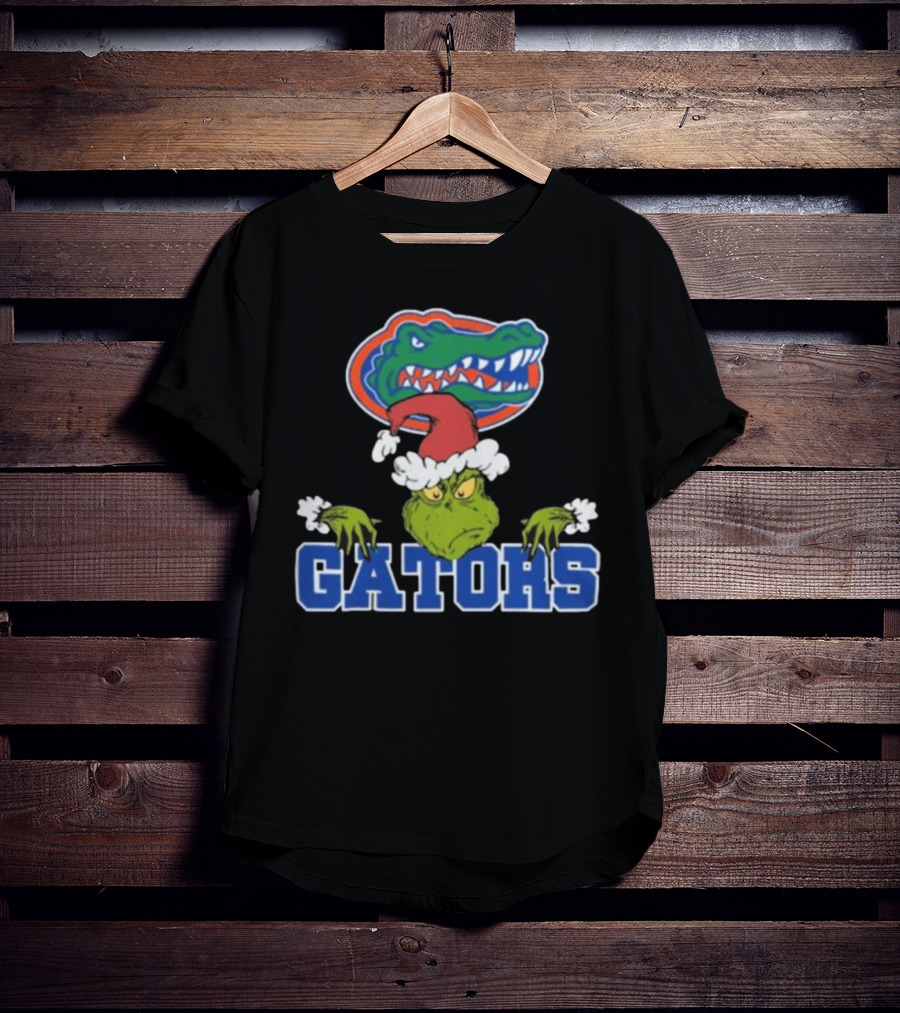 Florida Gators Grinch Christmas Football T-Shirt