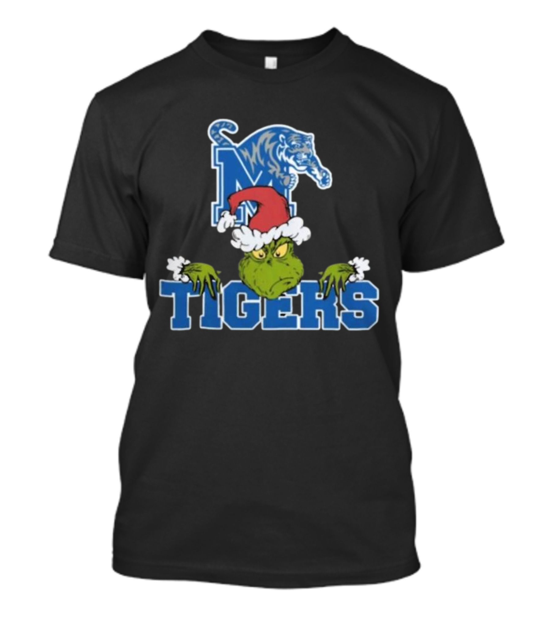 Memphis Tigers Grinch Christmas Football NCAA T-Shirt