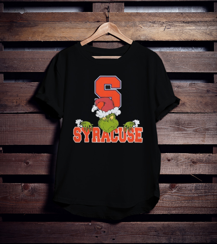 Syracuse Orange Grinch Christmas Football T-Shirt