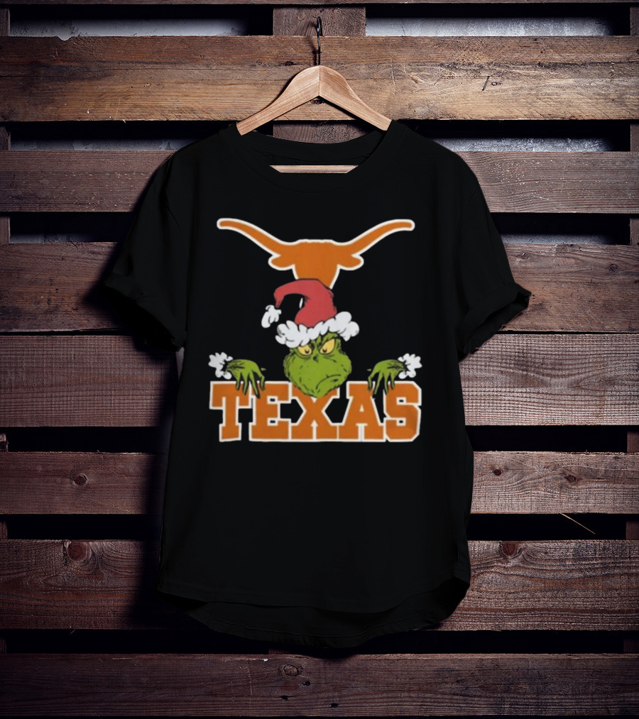 NCAA Texas Longhorns Grinch Christmas T-Shirt