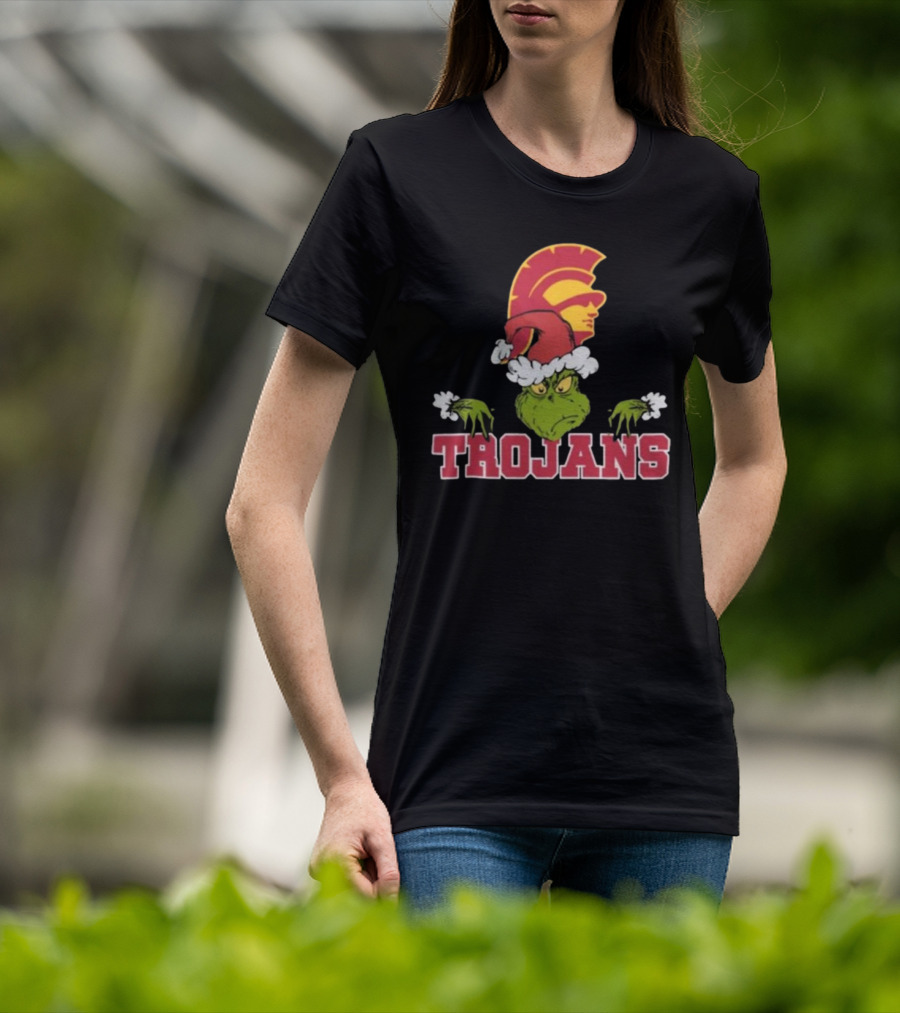 USC Trojans Football Grinch Christmas T-Shirt