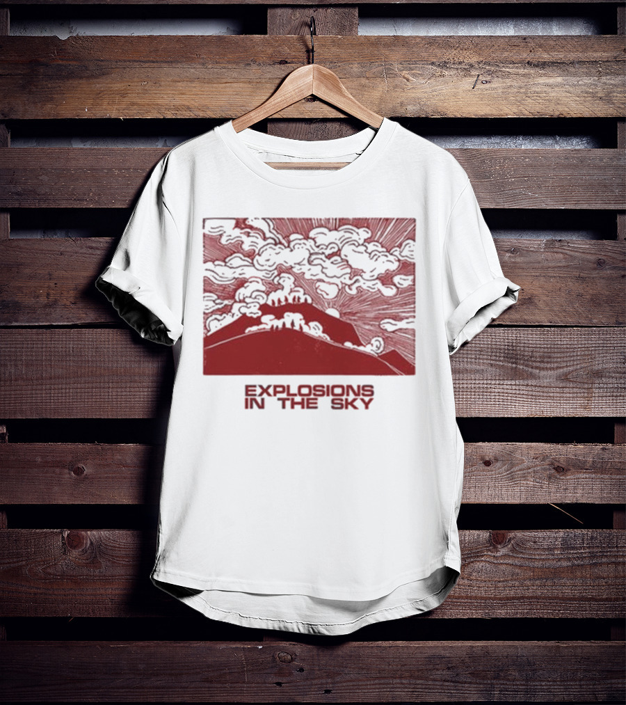 Explosions In The Sky End Natural Cloud Mountain Landscape T-Shirt