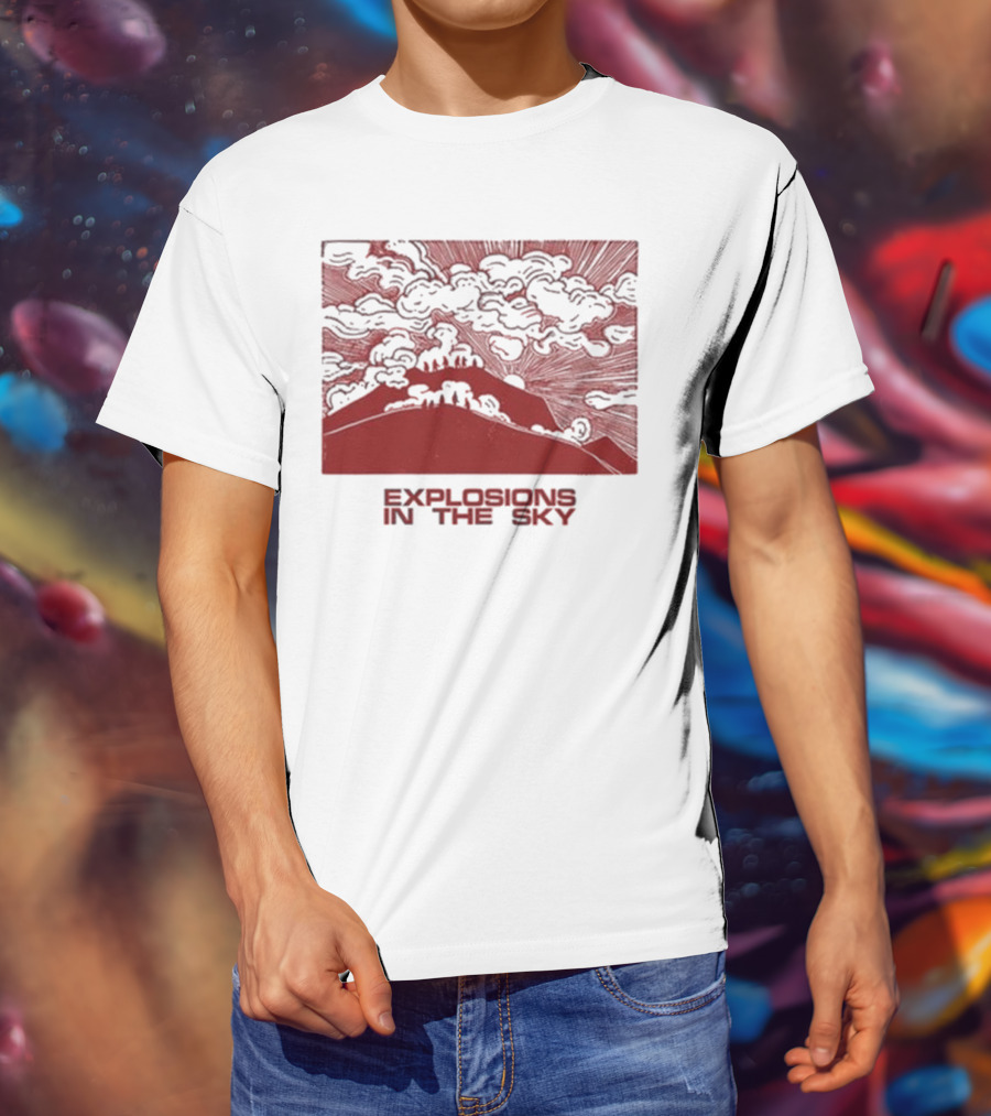 Explosions In The Sky End Natural Cloud Mountain Landscape T-Shirt