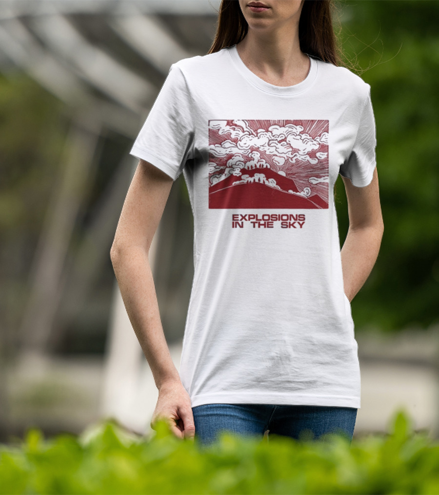 Explosions In The Sky End Natural Cloud Mountain Landscape T-Shirt