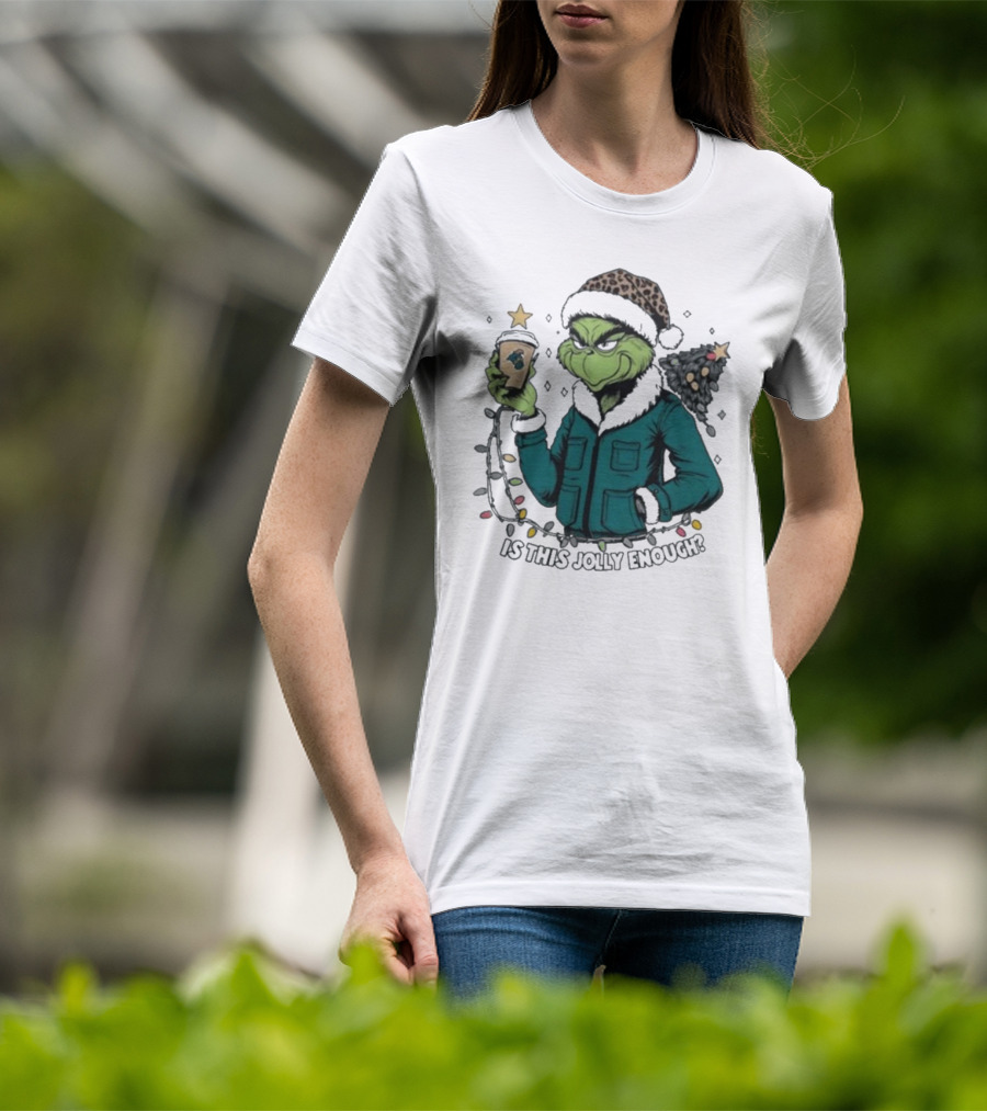 Coastal Carolina Chanticleers Santa Grinch Is This Jolly Enough Merry Christmas T-Shirt