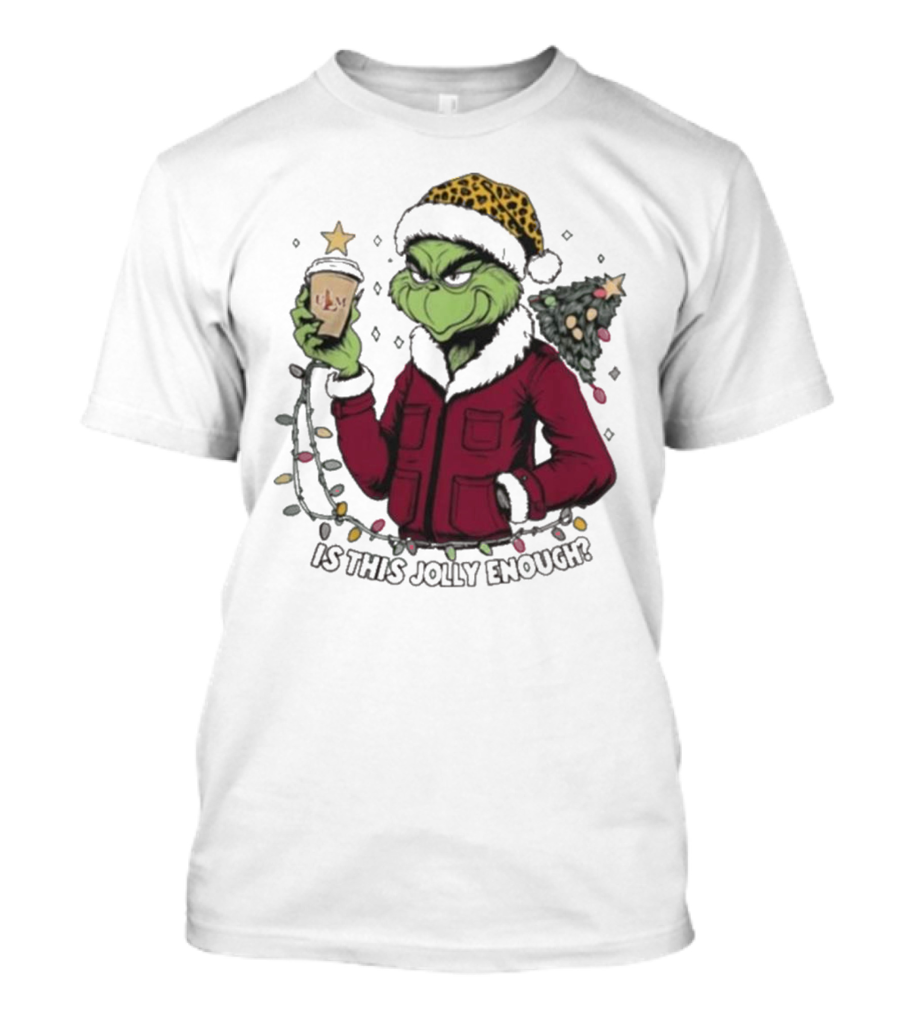ULM Warhawks Santa Grinch Coffee Christmas Is This Jolly Enough T-Shirt