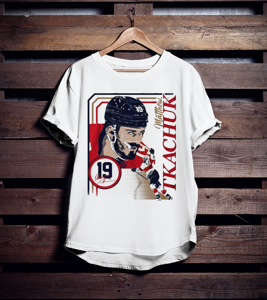 Matthew Tkachuk Number 19 Collage Frame Hockey T-Shirt