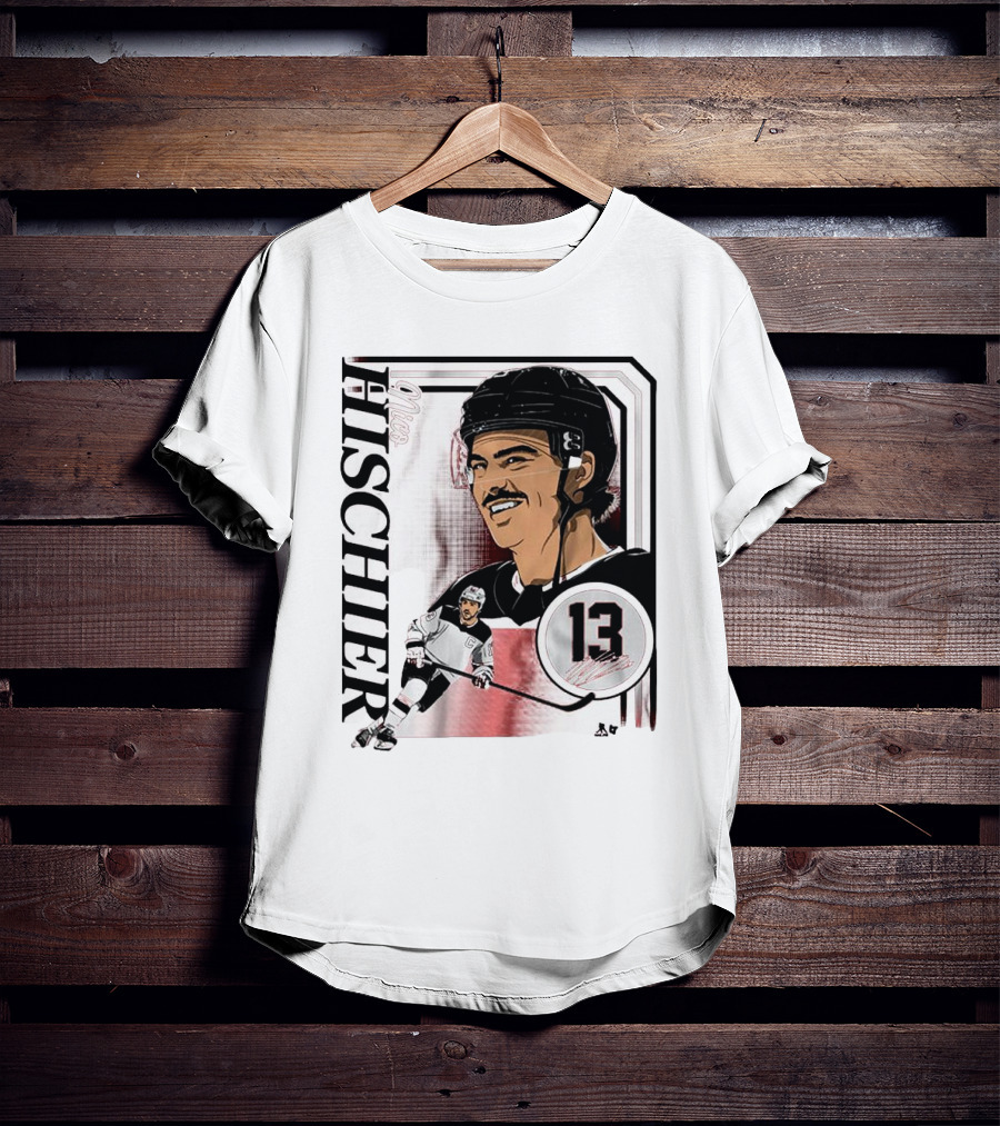 Nico Hischier Collage Frame Number 13 Hockey T-Shirt