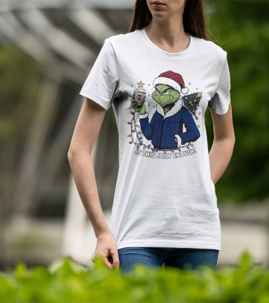 Philadelphia Phillies Grinch Is This Jolly Enough Merry Christmas T-Shirt