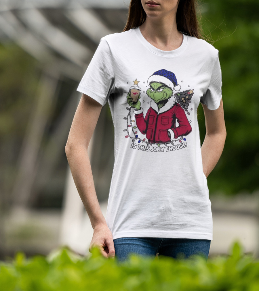 SMU Mustangs Santa Grinch Is This Jolly Enough Merry Christmas T-Shirt