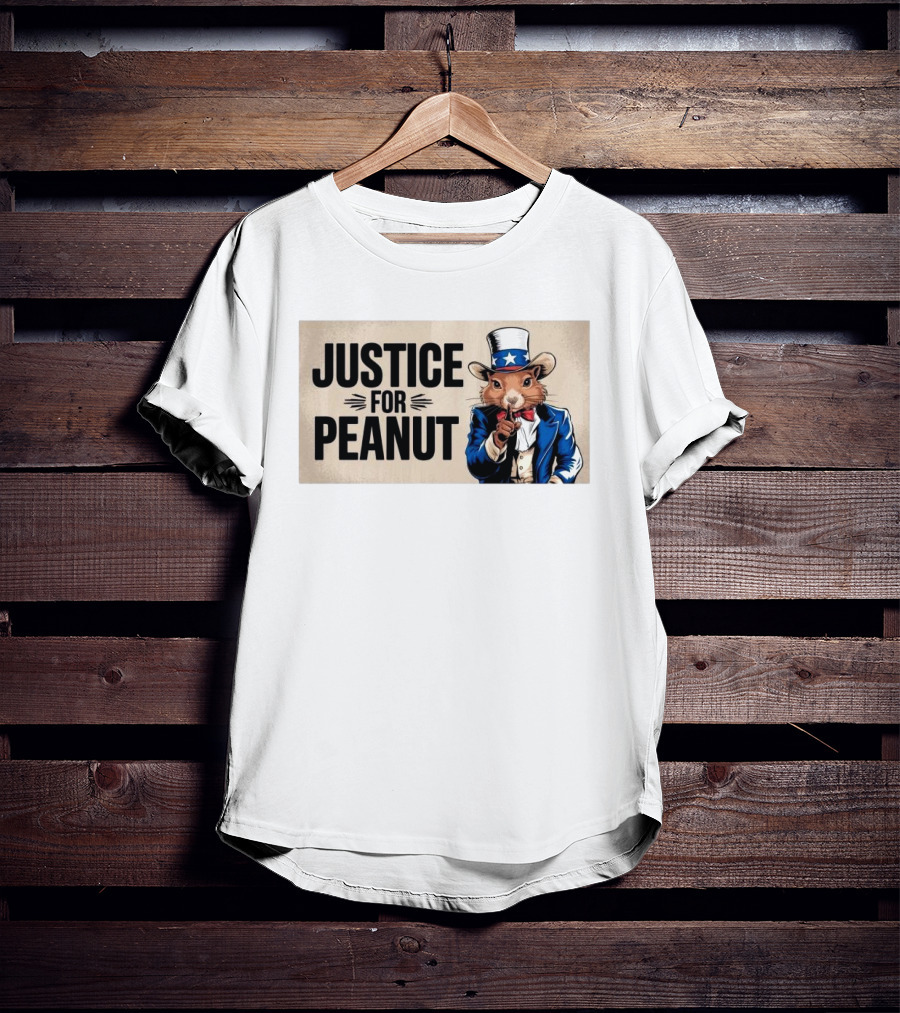Justice For Peanut Squirrel Uncle Sam T-Shirt