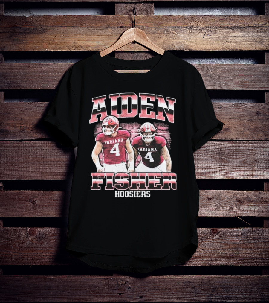 Aiden Fisher Indiana Hoosiers 90s Football T-Shirt