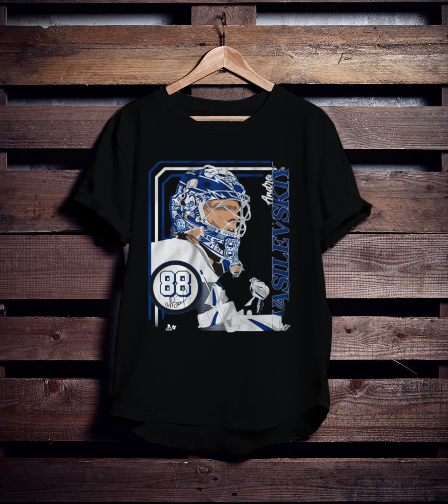 Andrei Vasilevskiy 88 Hockey Goalie Collage Frame T-Shirt