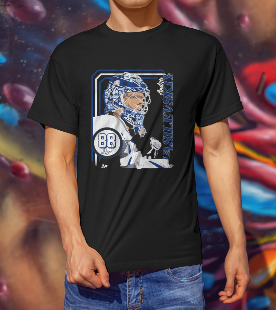 Andrei Vasilevskiy 88 Hockey Goalie Collage Frame T-Shirt