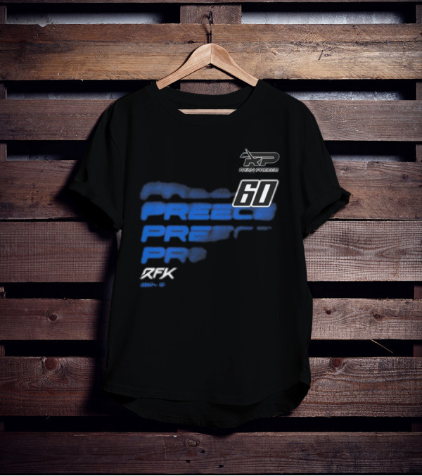 Ryan Preece RP 60 RFK Blue Men's Black T-Shirt