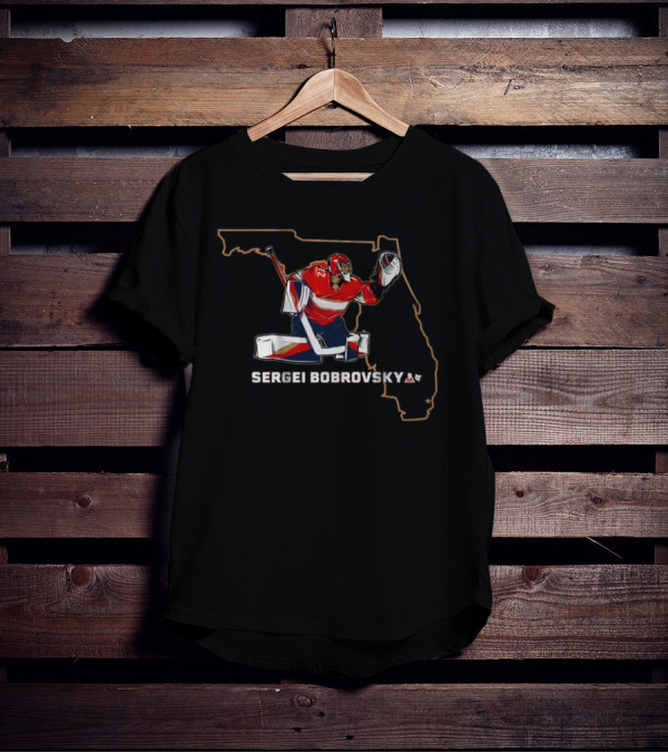 Sergei Bobrovsky Florida Hockey Goalie Star T-Shirt