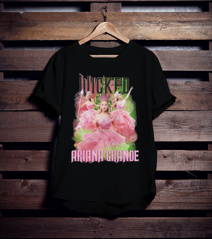 Wicked Ariana Grande Signature Pink Dress Trio T-Shirt
