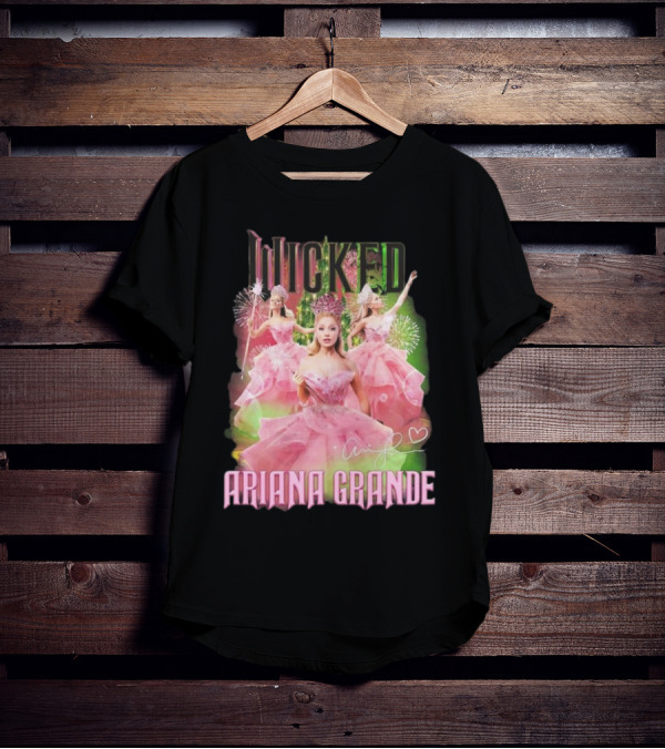 Wicked Ariana Grande Signature Pink Dress Trio T-Shirt