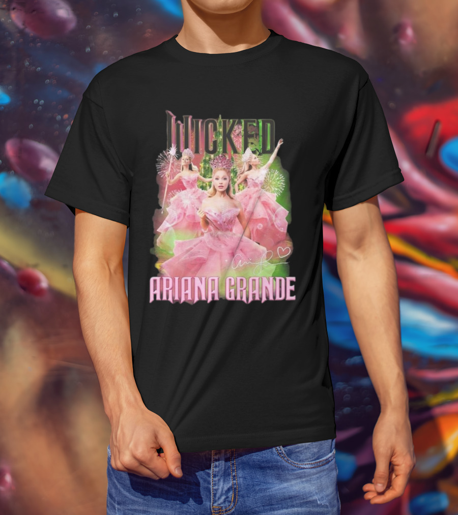 Wicked Ariana Grande Signature Pink Dress Trio T-Shirt