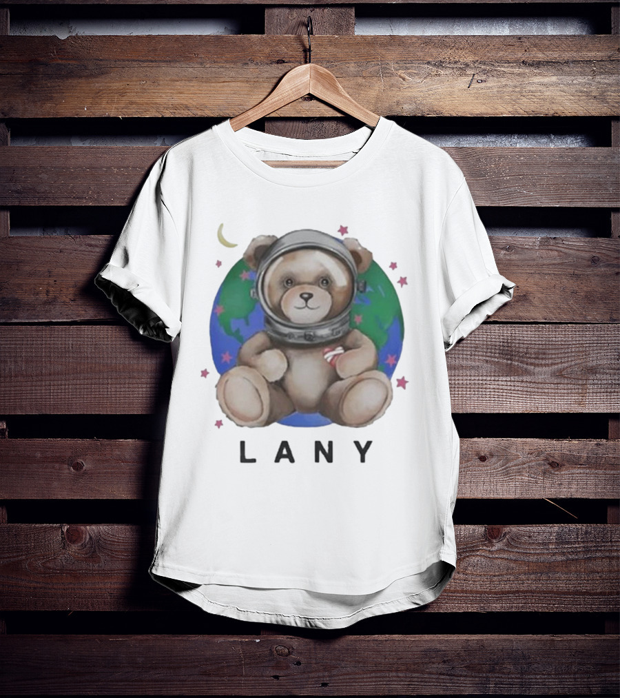 Lany Astro Bear Earth Stars Moon T-Shirt