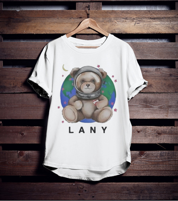 Lany Astro Bear Earth Stars Moon T-Shirt