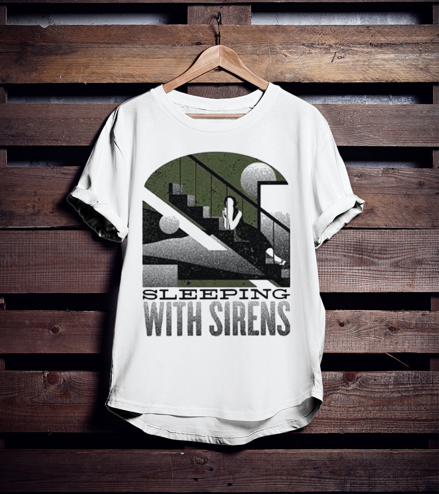 Sleeping With Sirens Stairs Retro Minimalist T-Shirt