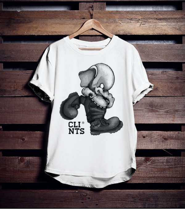 Cli Nts Stomper Character With Large Boots And Beads T-Shirt